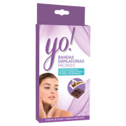 Yo! Bandas Depilatorias Faciales con Extractos de Cacao 12 Unidades