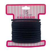 Elásticos Beauty Secret Colets negros 12 Unidades