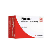 Acetato De Calcio Phoslo 667mg 60 Comprimidos