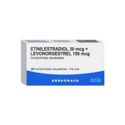 Anovulatorios Etinilestradiol / Levonorgestrel 0.03/0.150 21 Comprimidos Recubiertos