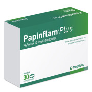 Papinflam Plus Papaí­na 10mg 30 Comprimidos