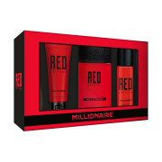 Set Millionaire Red 95ml + Desodorante 150ml + After Shave 100ml
