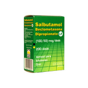 Salbutamol / Beclometasona Inhalación 200 Dosis