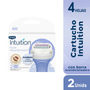 Cartuchos máquina de afeitar femenina Schick Intuition 2un
