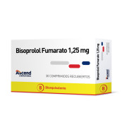 Bisoprolol 1,25mg Caja 30 Comp. Recubiertos ASCEND