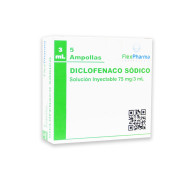 Diclofenaco 75mg Inyectable 5 Ampollas