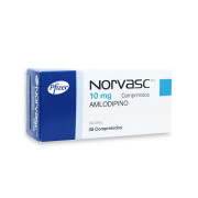 Norvasc (R) Amlodipino 10mg 30 Comprimidos