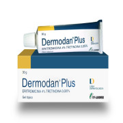 Dermodan Plus Eritromicina / Tretinoina Gel Tópico 30g
