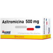 Azitromicina 500mg Caja 3 Comp. Recubiertos ASCEND