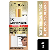 Protector Solar Con Color UV Defender L'Oréal FPS50 40ml