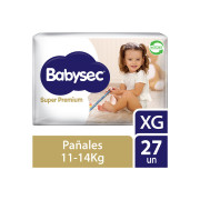 Pañales Babysec Super Premium Talla XG 27 Unidades
