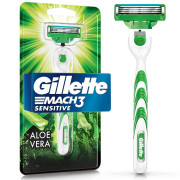 Máquina de Afeitar Gillette Mach3 Sensitive Aloe Vera 1 Unidades
