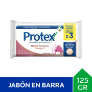 Jabón de Tocador Nutriprotect Omega 3 90g 3 Unidades