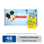 Toallitas Húmedas Triple Protección Huggies 48 Unidades