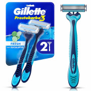 Máquina de Afeitar Gillette Prestobarba3 Fresh 2 Unidades
