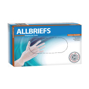 Allbriefs Guantes de Vinilo Multiuso 20 Unidades