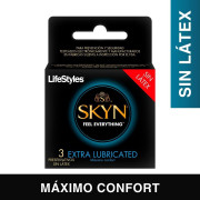 Preservativo LifeStyles Skyn Extra Lubricated 3 Unidades