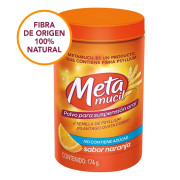 Metamucil Fibra Natural Soluble Sabor Naranja 174g