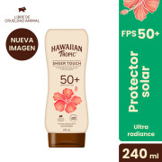 Loción Protectora Solar Hawaiian Tropic Sheer Touch Ultra Radiance SPF 50+
