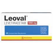 Leoval (B) Levetiracetam 1000mg 30 Comprimidos Recubiertos
