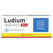 Ludium (B) Tadalafilo 20mg 4 Comprimidos Recubiertos
