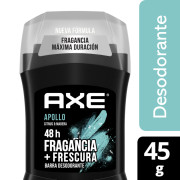 Axe Desodorante Barra Apollo 45g