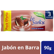 Le Sancy Jabón Barra Karite &amp; Verbena 3 Unidades de 90g