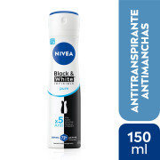 NIVEA Desodorante Spray Invisible Black &amp; White Pure 150ml