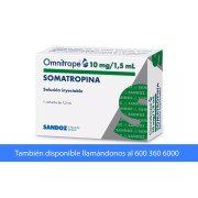Omnitrope Somatropina 10mg Inyectable 1 Cartucho
