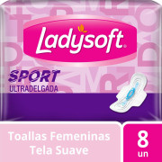 Toalla Higiénica Ladysoft Sport Ultradelgada Tela Suave 8un