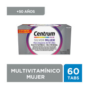 Centrum Silver Mujer Multivitaminico-Multimineral para mayores de 50 años 60 Comprimidos