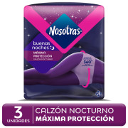 Calzón Nocturno 12 X 3 - Talla  M