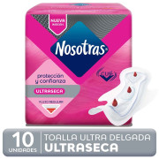 Toallas Higiénicas Nosotras Ultra Delgada 10 Unidades