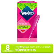 Tampón Súper Plus Con Aplicador 8 Unidades