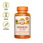 Sundown Vitamin D3 400mg 200 Cápsulas