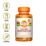Sundown Calcium / Magnesium / Zinc 100 Tabletas