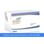 Aclasta Ácido Zoledrónico 5mg/100ml Inyectable 1 Vial