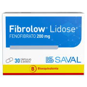 Fibrolow Lidose Fenofibrato 200mg 30 Cápsulas