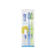 Pack Cepillo Dental Vitis Medio Duplo + Mini Pasta 15ml