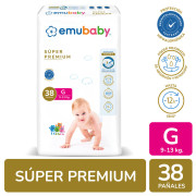 Pañal Desechable Emubaby Super Premium Talla G 38 Unidades