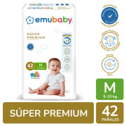 Pañal Desechable EMUBABY Super Premium Talla M 42 Unidades