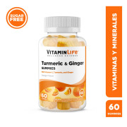 VitaminLife Tumeric &amp; Ginger Gummies 60 Gomitas
