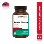 VitaminLife Red Korean Ginseng 500mg 90 Cápsulas