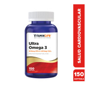 Omega 3 Ultra VitaminLife 150 Softgels