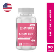 VitaminLife Women S, H &amp; N Glow 90 Tabletas
