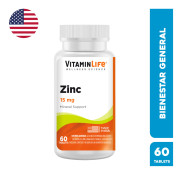VitaminLife Zinc-15 60 Tabletas