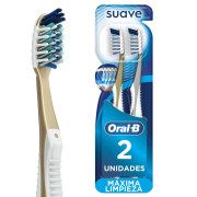 Cepillo de Dientes Oral-B 7 Beneficios Suave 2 Unidades