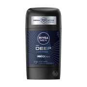 NIVEA MEN Antitranspirante Antibacterial en Barra, Deep Beat Black Carbon Hombre 54g