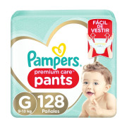 Pañales Pampers Premium Care Pants Talla G 128 Unidades