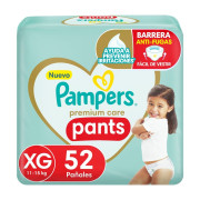 Pañales Pampers Premium Care Pants Talla XG 52 Unidades